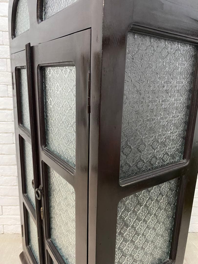 【東京都内23区配送無料】アンティーク　キャビネット　ガラスケース　ショーケース