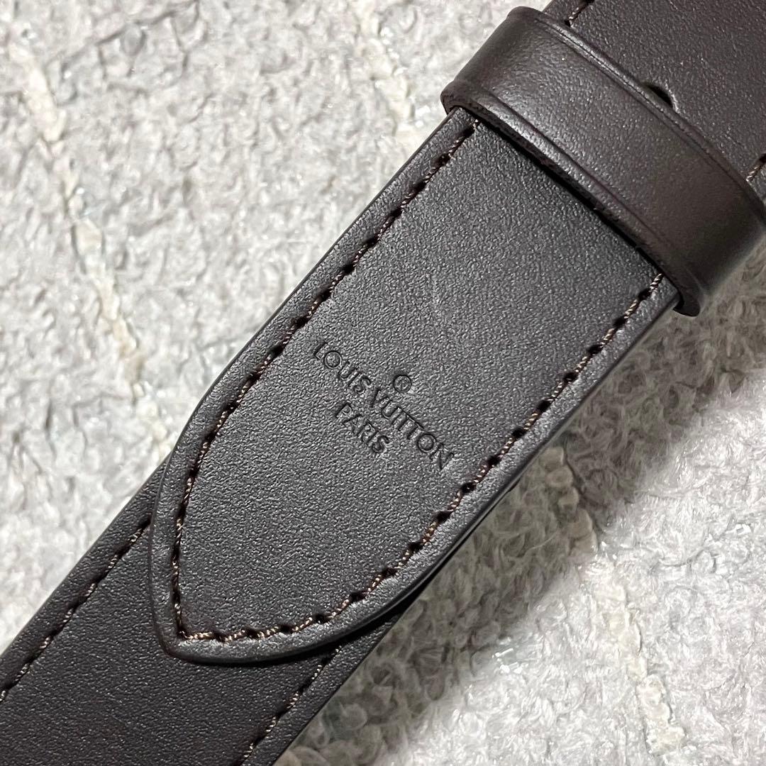 美品！ルイヴィトン［ショルダーストラップ］レザー　肩掛け　ロゴ型押し