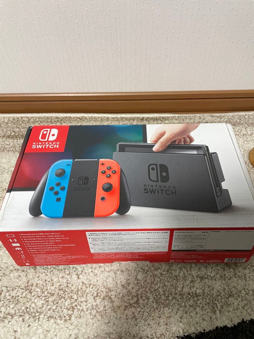 Nintendo Switch1 本体 箱付き ※青ジョイコン一部故障あり