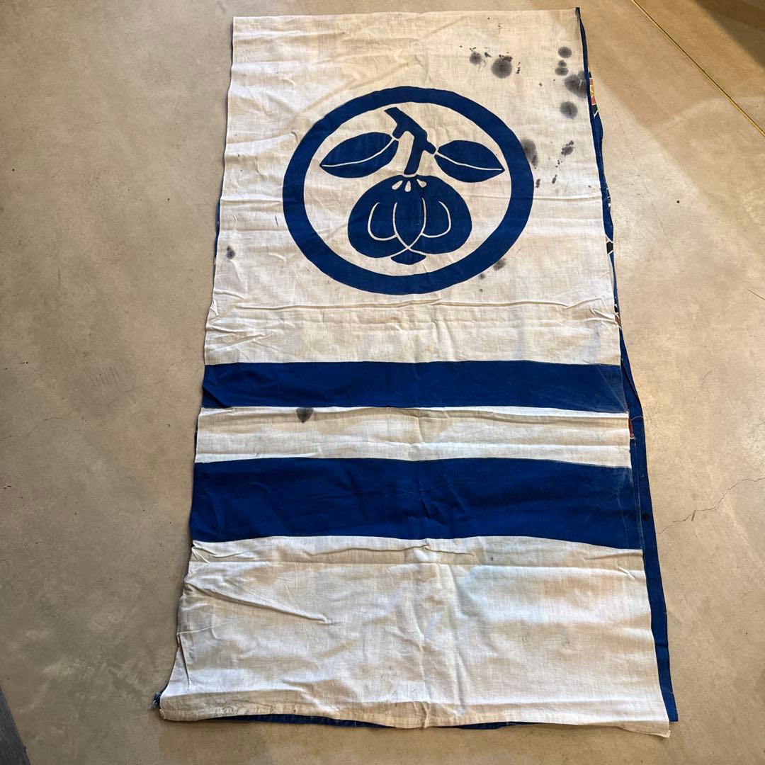 【アンティーク】日本の武者絵のぼり／武者幟（昭和初期・手描き・端午の節句飾り）