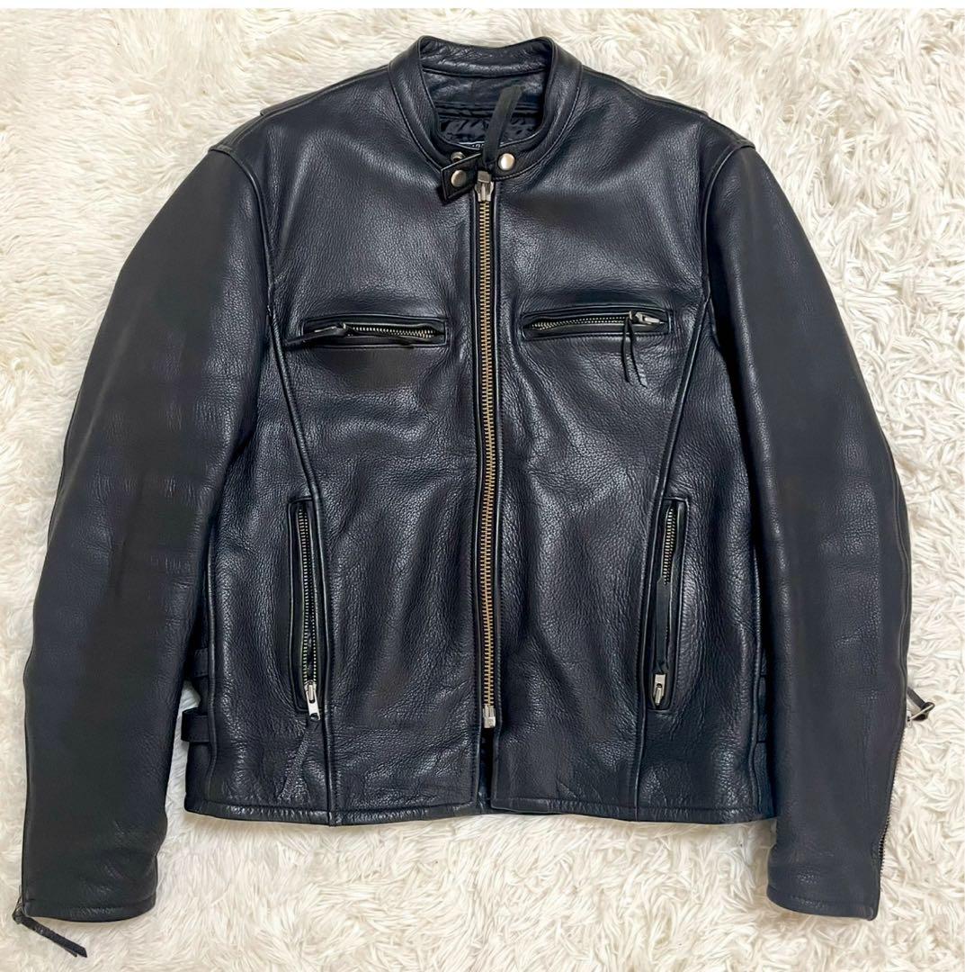 ✨極美品✨KADOYA シングルライダース ブラック ライナー付 XLサイズ