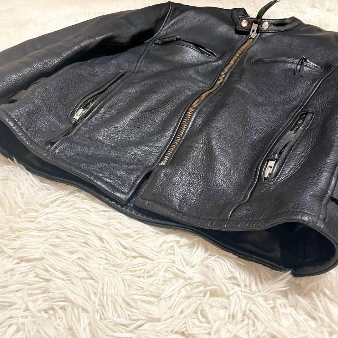 ✨極美品✨KADOYA シングルライダース ブラック ライナー付 XLサイズ