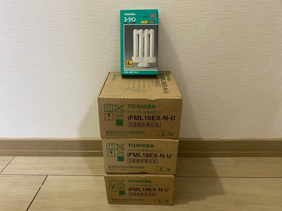 東芝 TOSHIBA コンパクト形蛍光 FML18EX-N-U 昼白色 16個