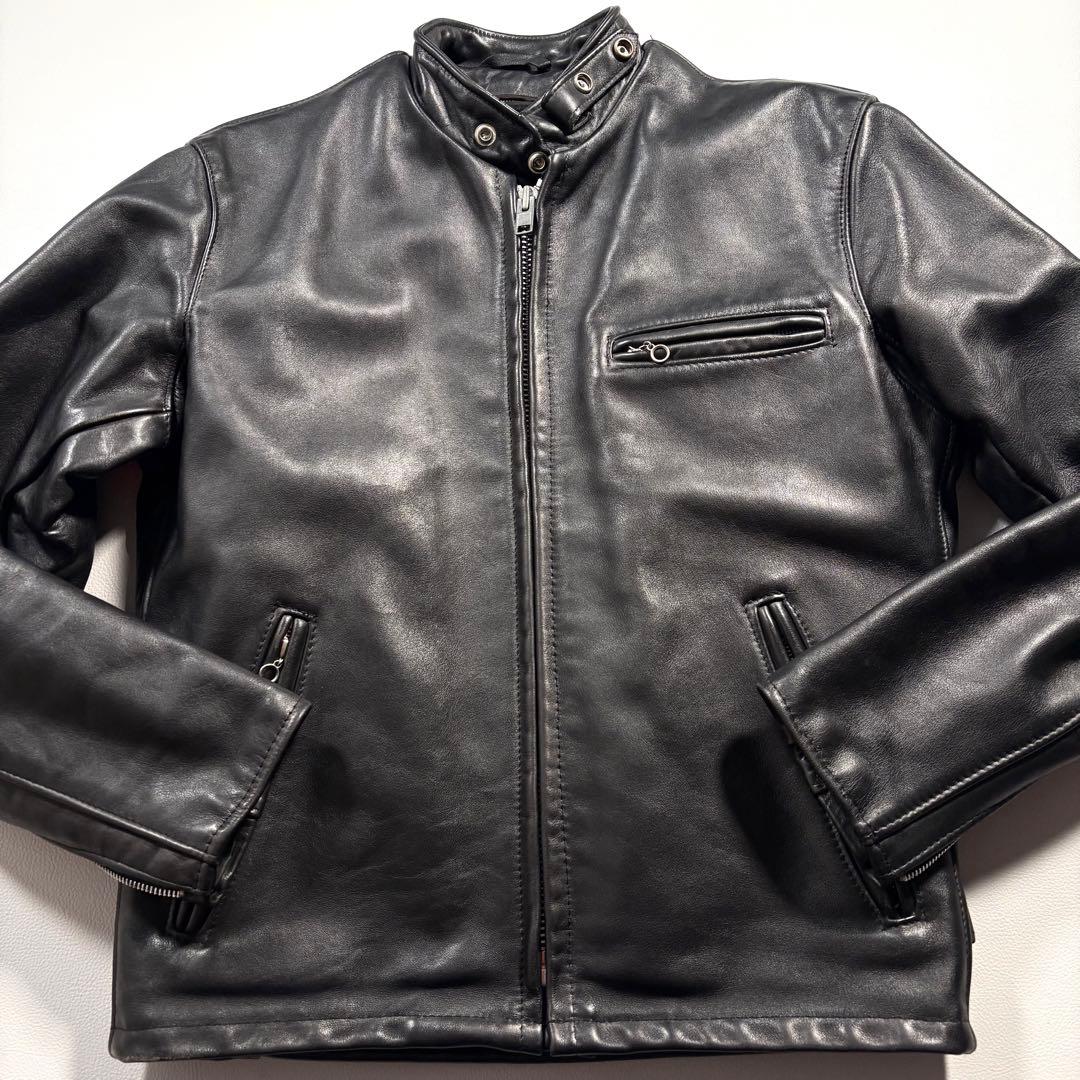 schott L相当 641 レザー ライダースジャケット USA ライナー
