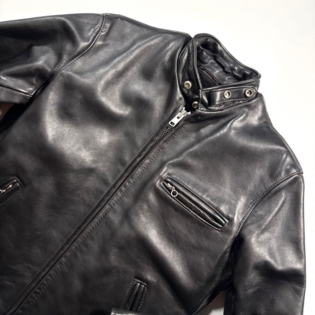 schott L相当 641 レザー ライダースジャケット USA ライナー
