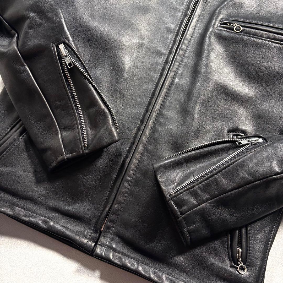 schott L相当 641 レザー ライダースジャケット USA ライナー