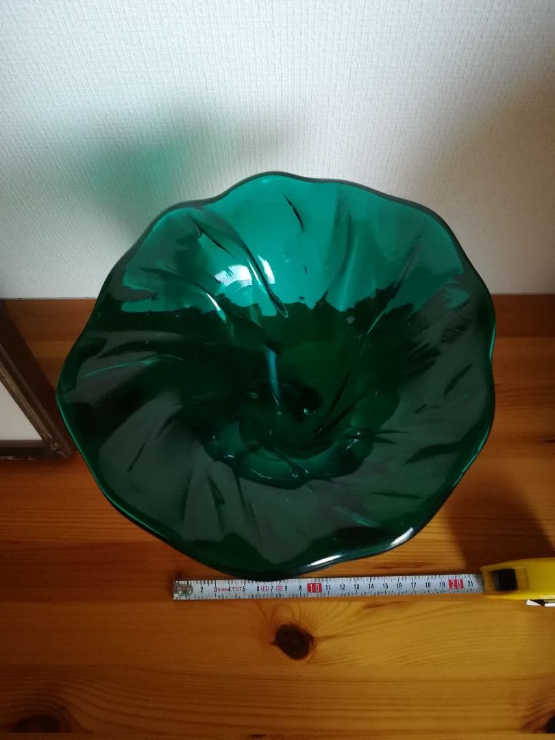 ✨緑色のイタリア製のガラスアート