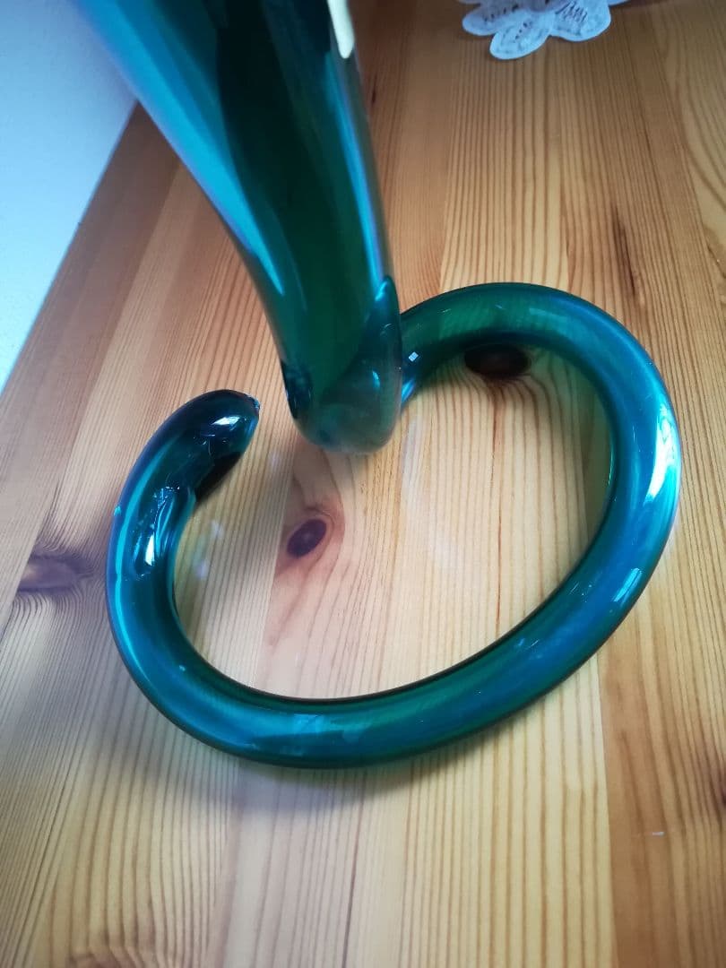 ✨緑色のイタリア製のガラスアート