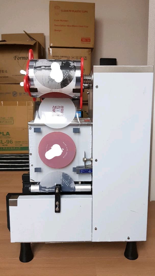 お値下げ卓上型自動カップシーラー機台湾製 業務用タピオカ屋K-2580D 封膜機