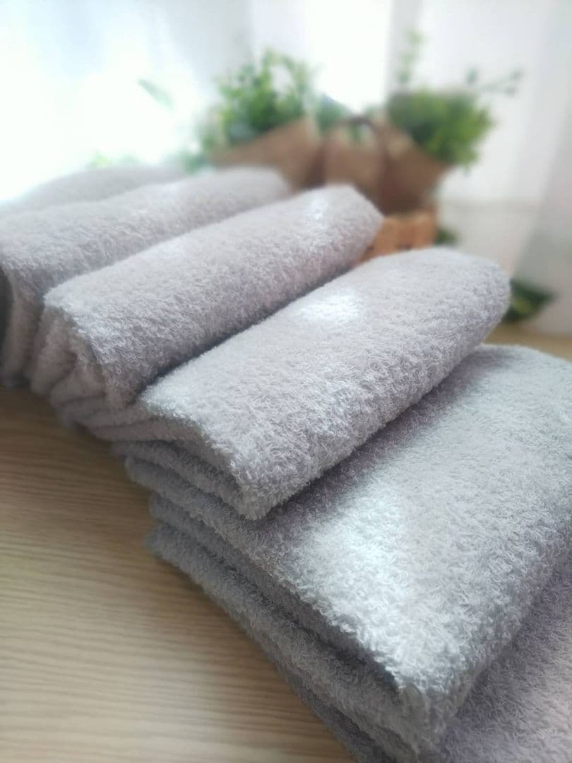 泉州タオル 高級綿糸シルバーグレーフェイスタオルセット20枚 タオル新品 まとめ