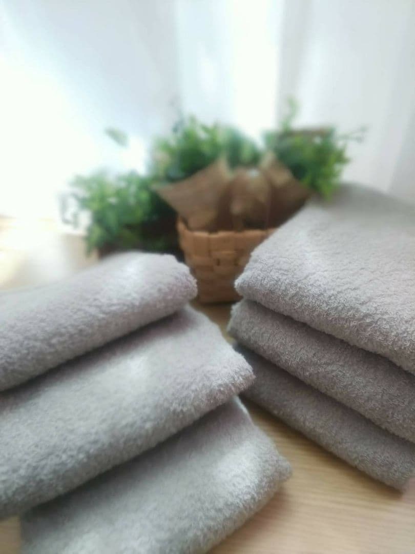 泉州タオル 高級綿糸シルバーグレーフェイスタオルセット20枚 タオル新品 まとめ
