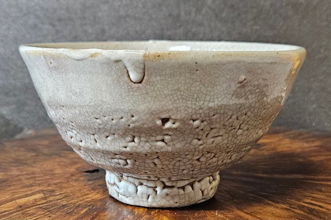 【名品❗】李氏朝鮮時代　李朝　井戸茶碗　高麗茶碗　梅花皮高台　古渡り茶碗　茶道具