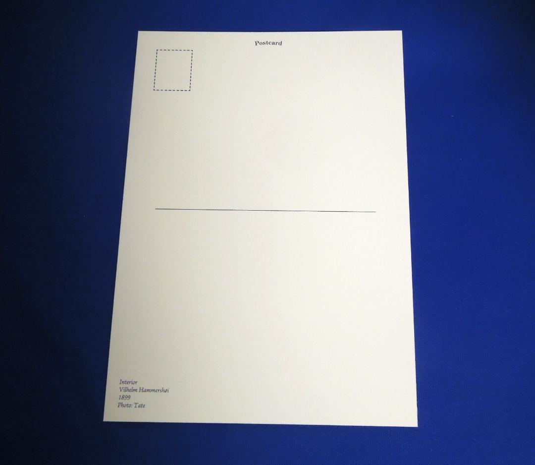 ❌美術館グッズ【7660】　大判ポストカード　室内（ハマスホイ）