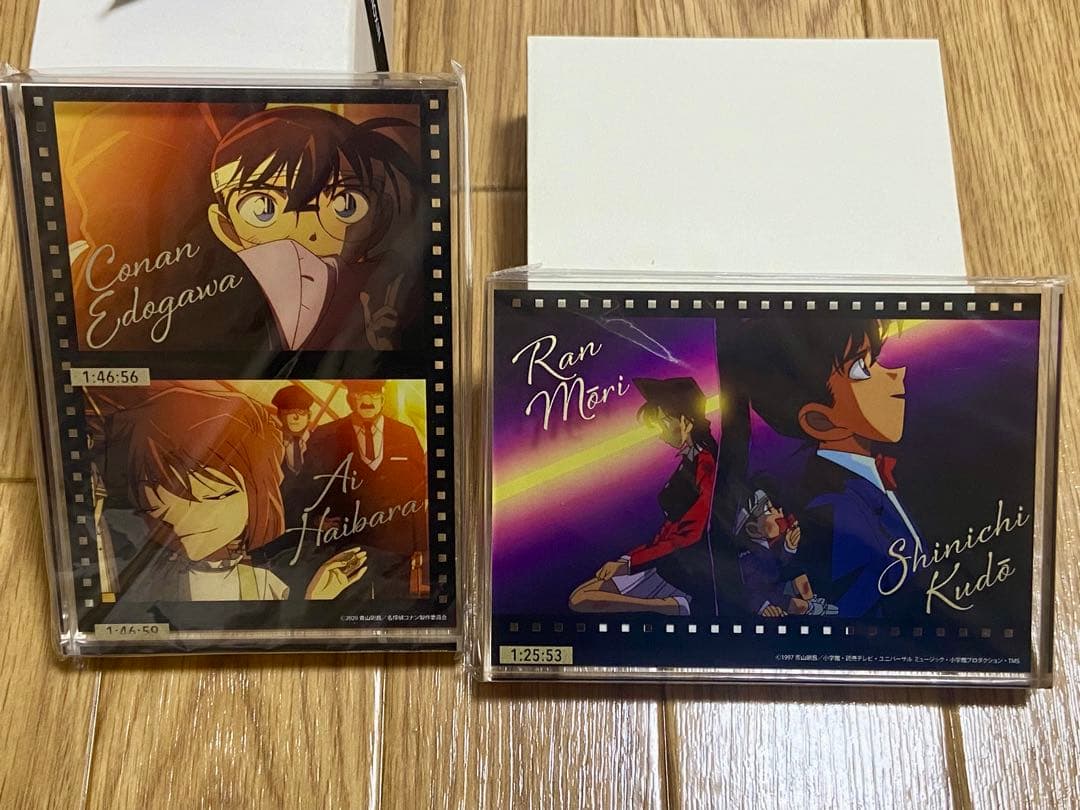 名探偵コナン アクリルブロック The movie 展 コナン&灰原 新一＆蘭