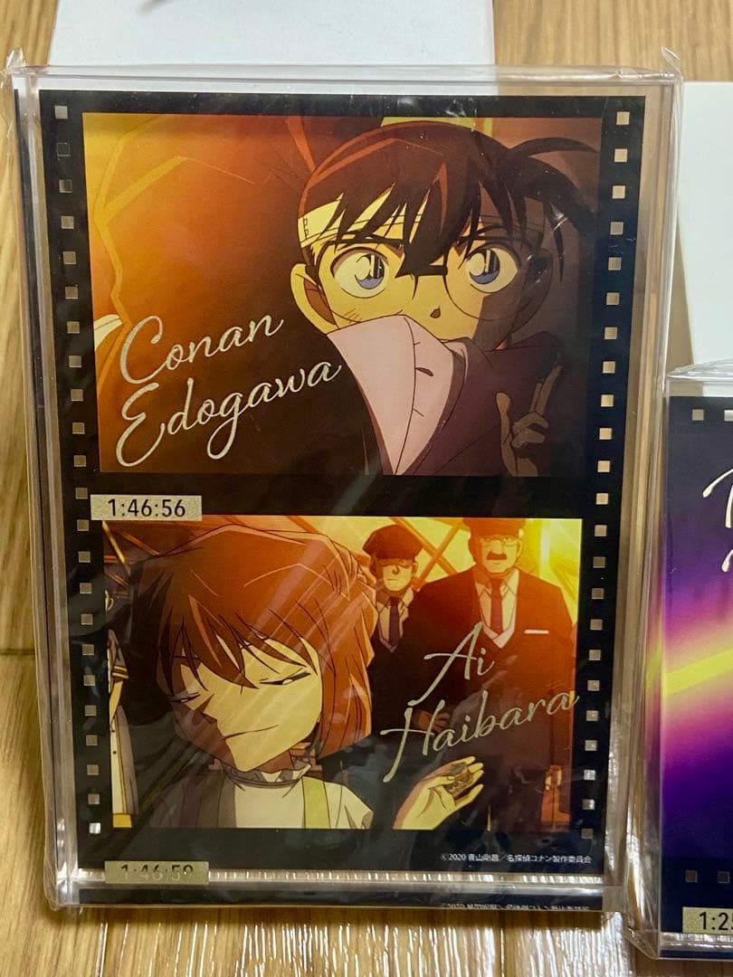 名探偵コナン アクリルブロック The movie 展 コナン&灰原 新一＆蘭