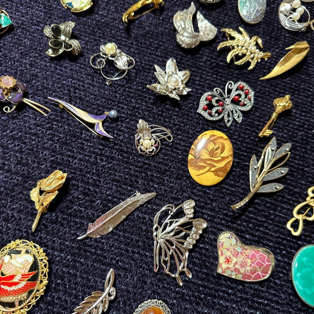 【vintage】ブローチ　130点以上　まとめ売り　大量