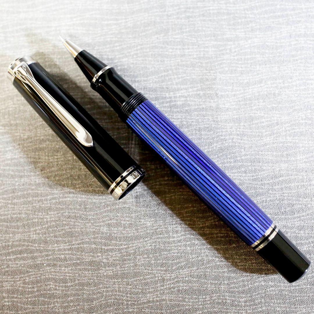 【極美品 送料込み】ペリカン ボールペン スーベレーン Ｒ８０５ 青縞