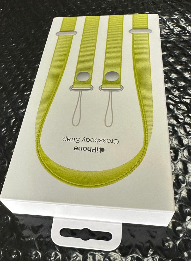 Apple iPhone クロスボディストラップ　ネオンイエロー