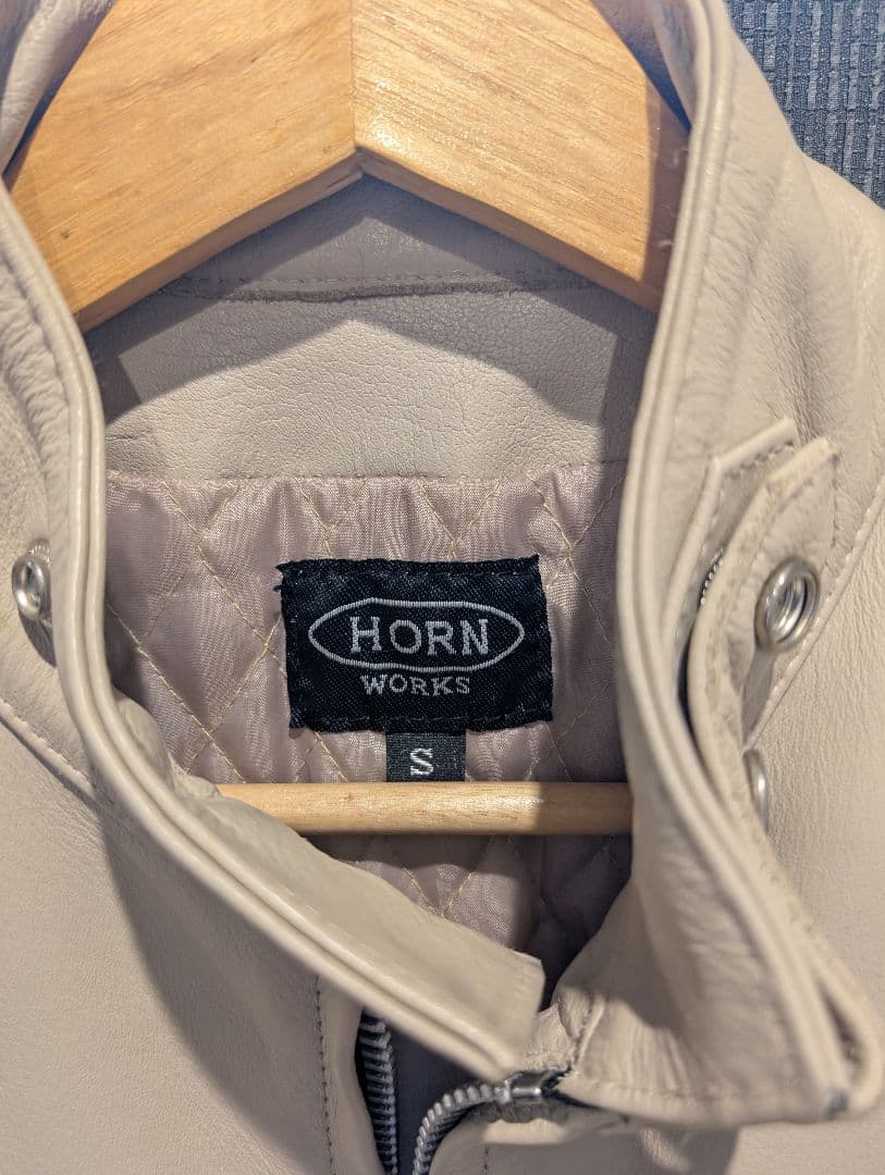 【早いもの勝ち】HORN WORKS レザー シングル ライダースジャケット