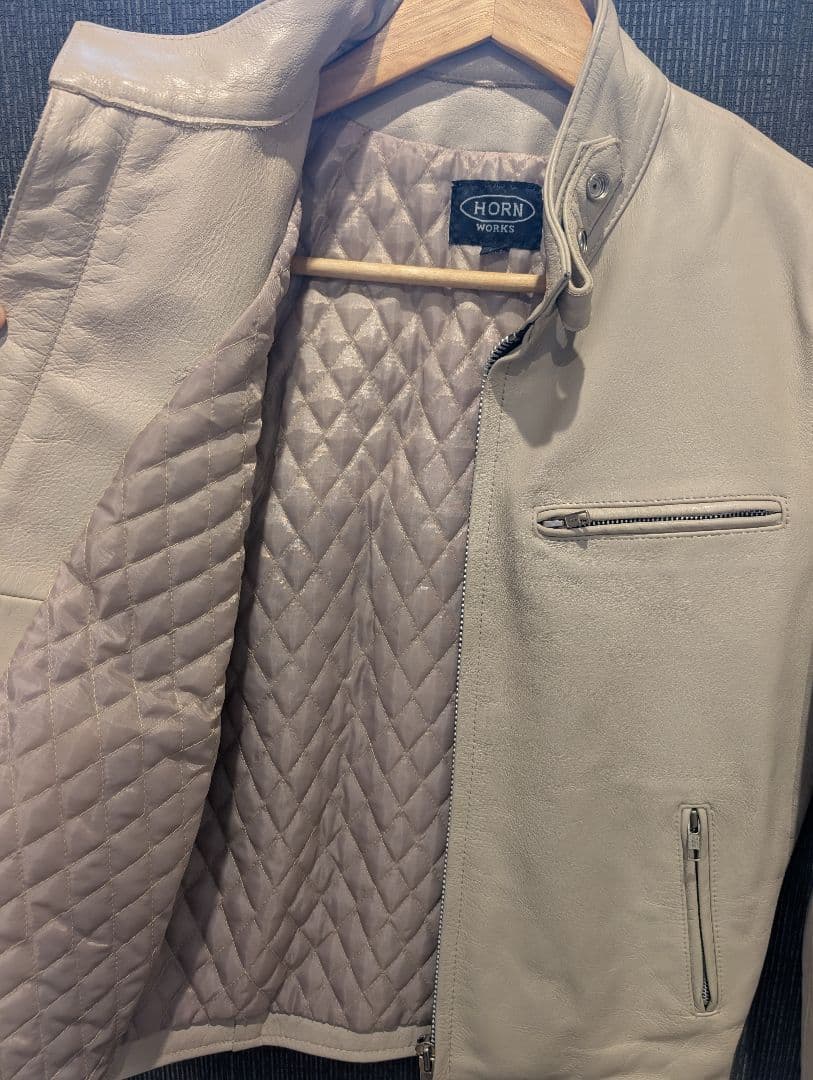 【早いもの勝ち】HORN WORKS レザー シングル ライダースジャケット