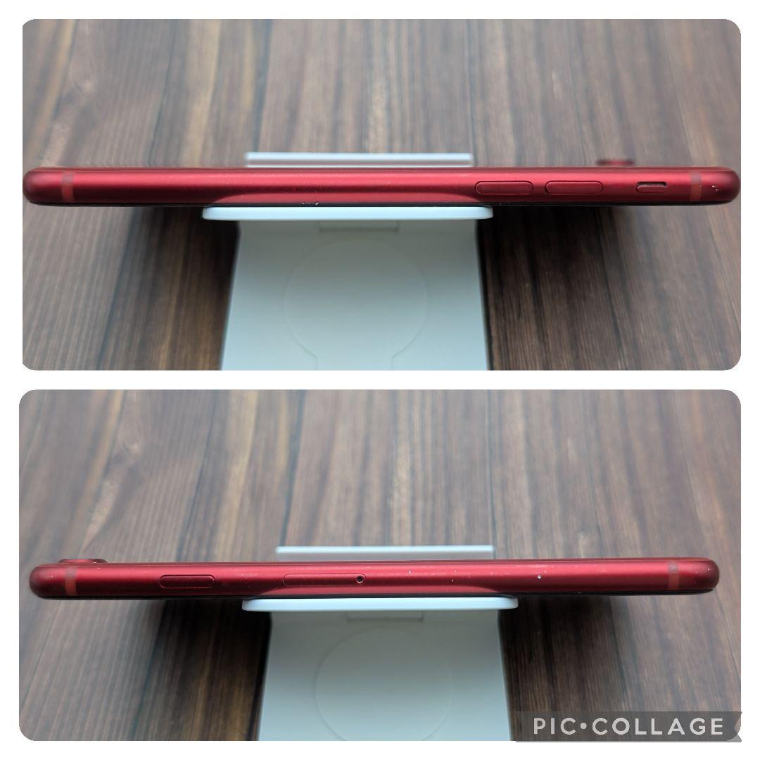 401 iPhoneSE3 RED 128GB【100%表示】バッテリー新品