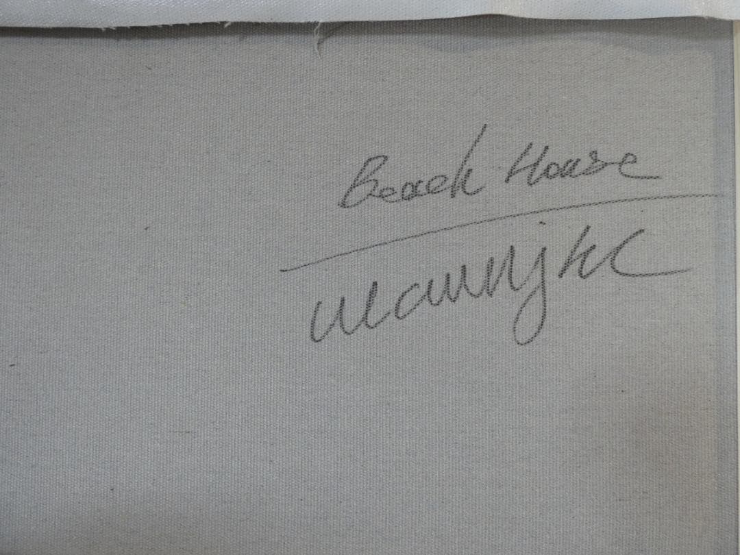 大型油絵　トーマス・マックナイト【　風景　】手描き 肉筆　アメリカ画家 額付き