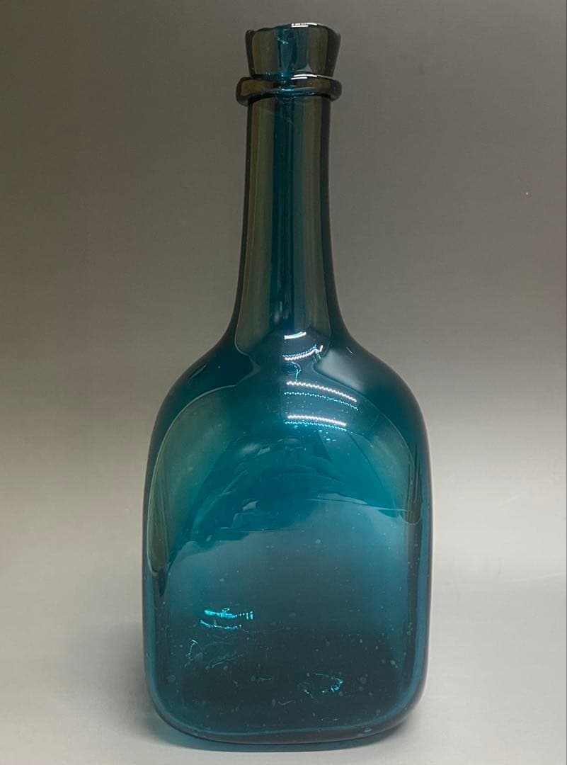 倉敷ガラス　小谷真三　吹きガラス　飾り瓶　花瓶　花入　a616