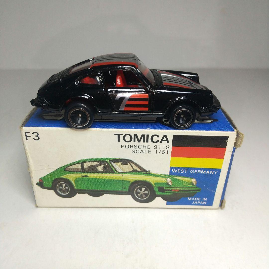 (3705)トミカ 青箱 日本製 ポルシェ 911S 一般輸出用