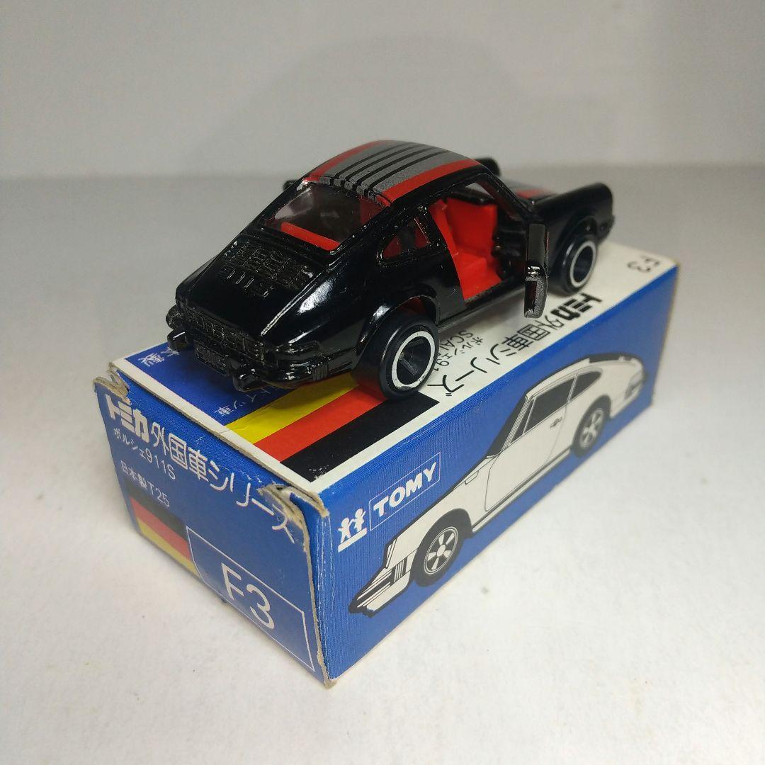 (3705)トミカ 青箱 日本製 ポルシェ 911S 一般輸出用