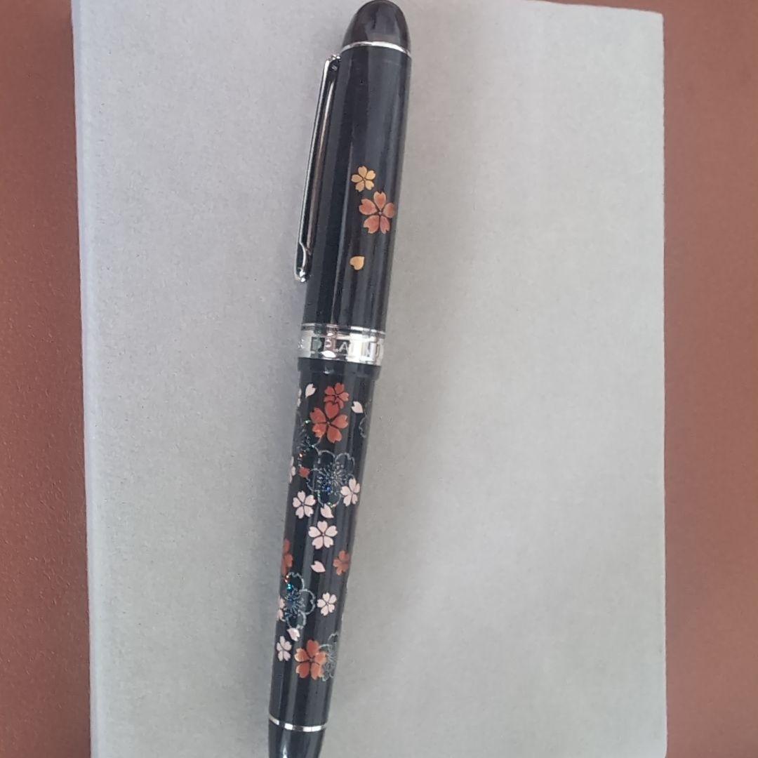 プラチナ万年筆 ＃3776センチュリー M字 蒔絵桜 ロジウムフィニッシュ