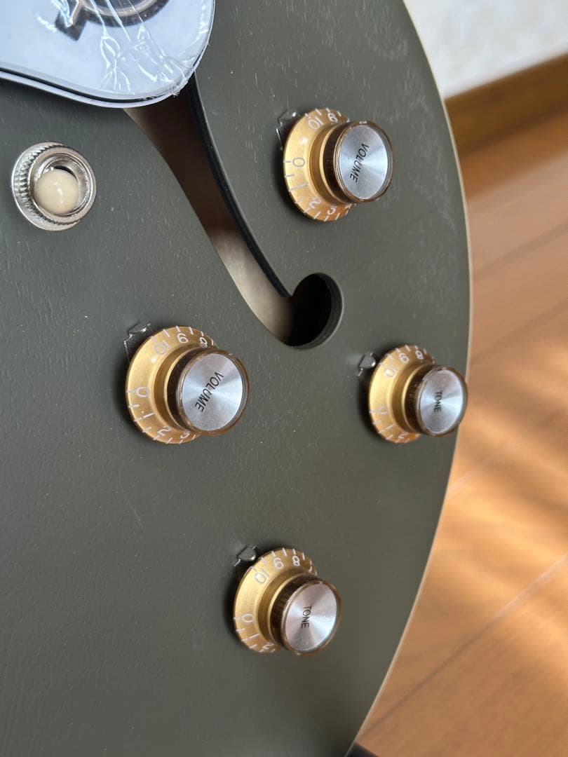 美品　Epiphone Casino Worn Olive Drab