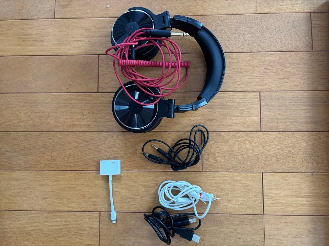 Pioneer DJ DDJ400 ヘッドホン+Lightning変換コード