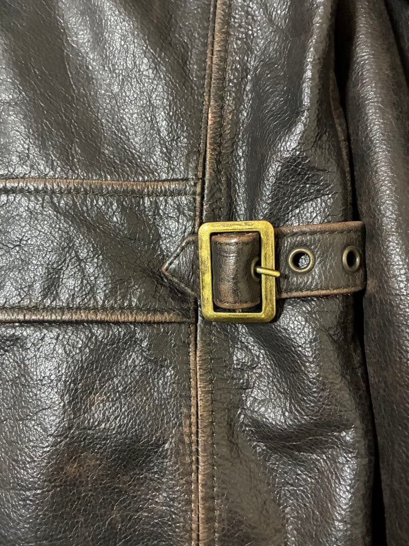 90s 00sエディーバウアー レザー ライダースジャケットTALONジッパー