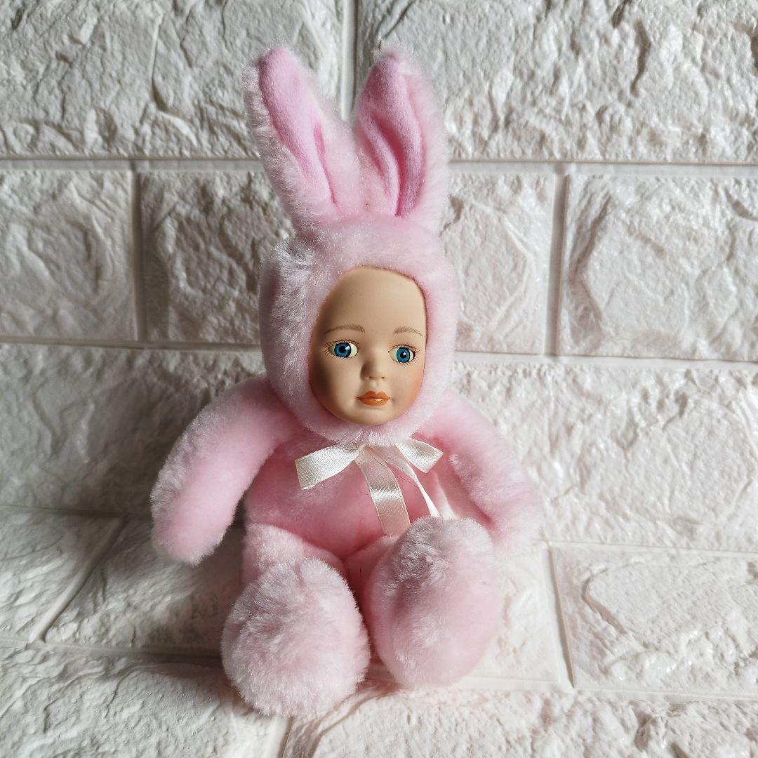 ヴィンテージ うさぎ ぬいぐるみ リアルで可愛い赤ちゃん人形 アメリカ