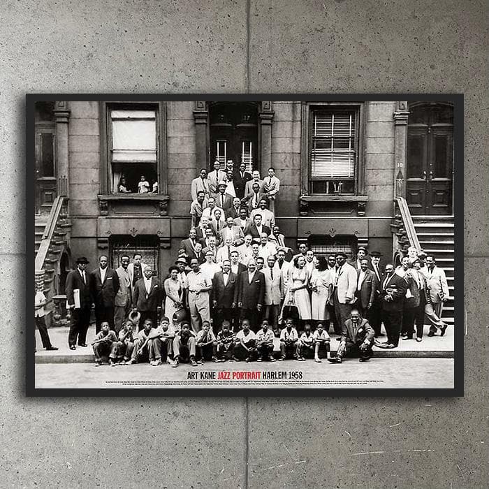 額装品/ジャズポートレートハーレム　1958年（アート ケーン）