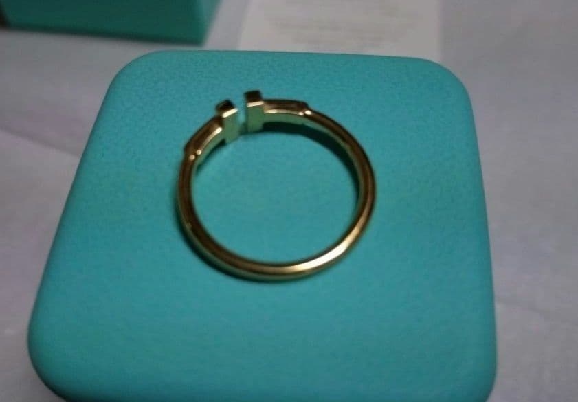 Tiffany & Co. ティファニーTワイヤーリング 18Kゴールド 16号