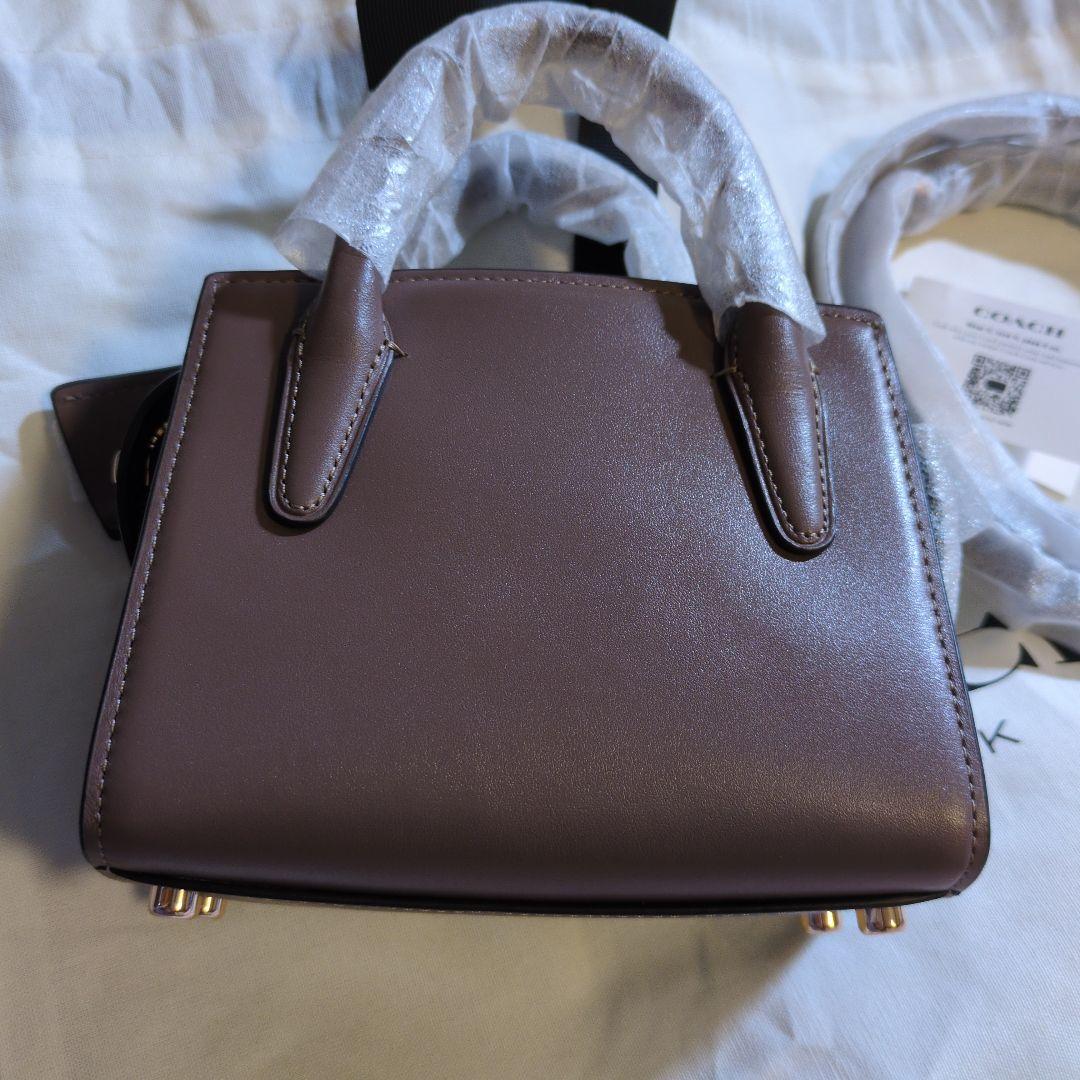 COACH アンドレア ミニ キャリーオール　ブラウン ショルダーバッグ