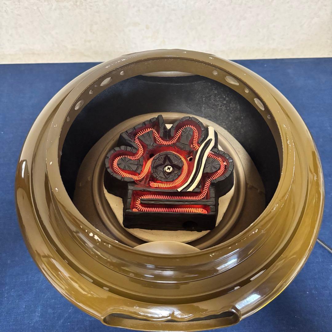 風炉 電熱器 志きの釜 野々田式朝鮮風炉 敷板 茶道具 お点前道具