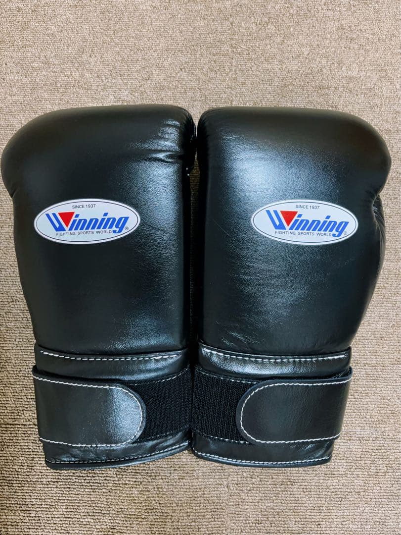 ウイニング　グローブ　14オンス　マジックテープ式　黒