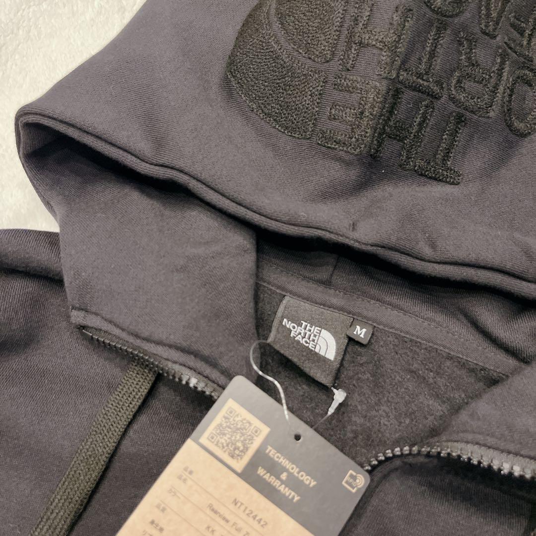 新品タグ付き ノースフェイス リアビューフルジップフーディ NT12442 黒