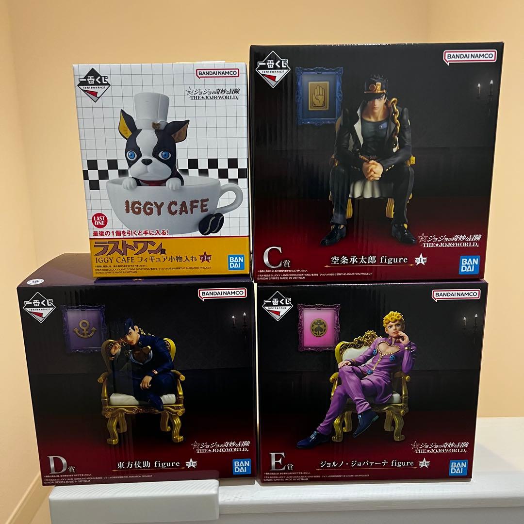 一番くじ ジョジョ DEFラスワン 承太郎＆仗助＆ジョルノ＆イギー フィギュア