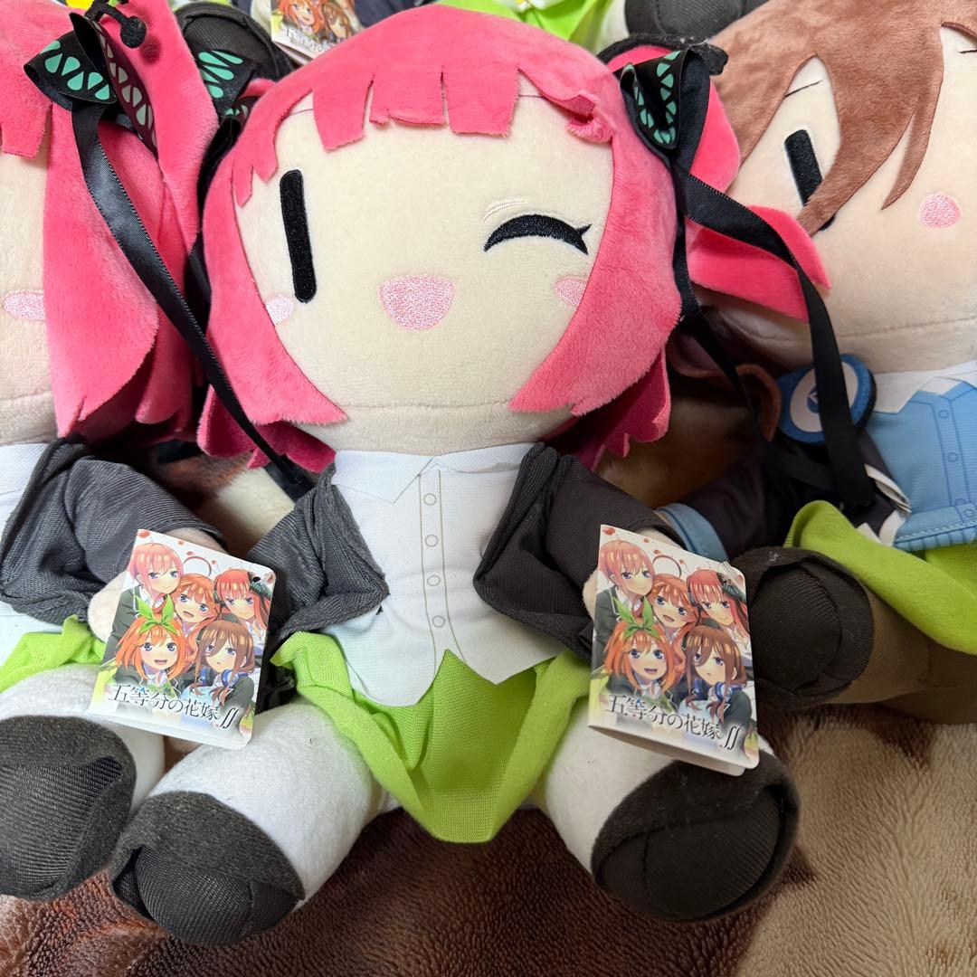 五等分の花嫁 BIGぬいぐるみ タグ付き 未使用 未開封品有