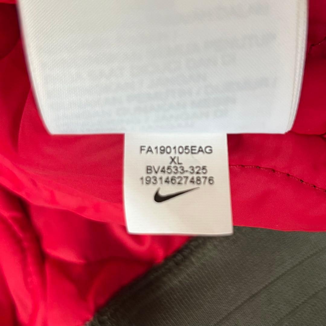 XLサイズ NIKE ナイキ スリーブチェック ボンバージャケット MA-1 赤