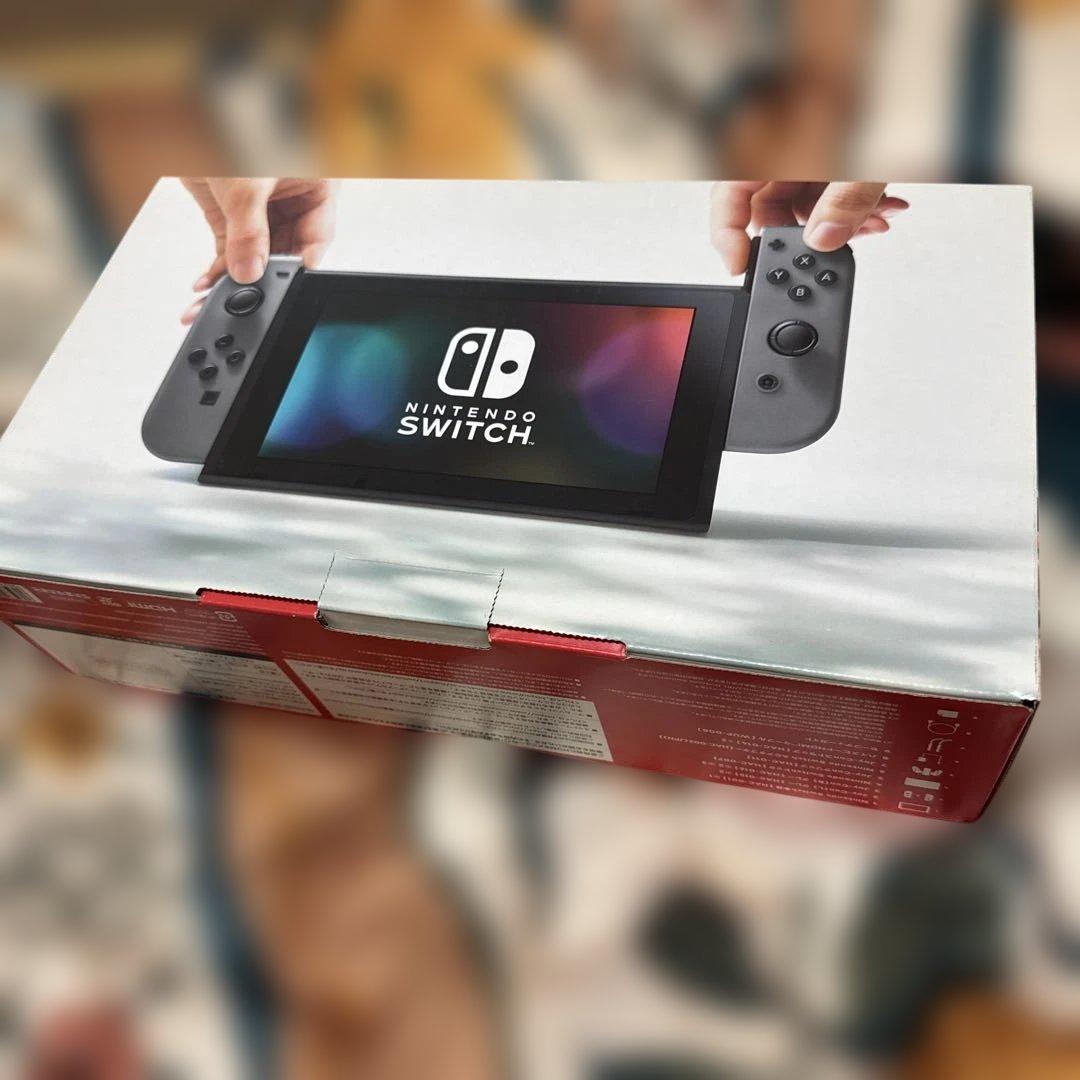 Nintendo Switch 本体 グレー　動作確認済み　わりと美品　箱付き