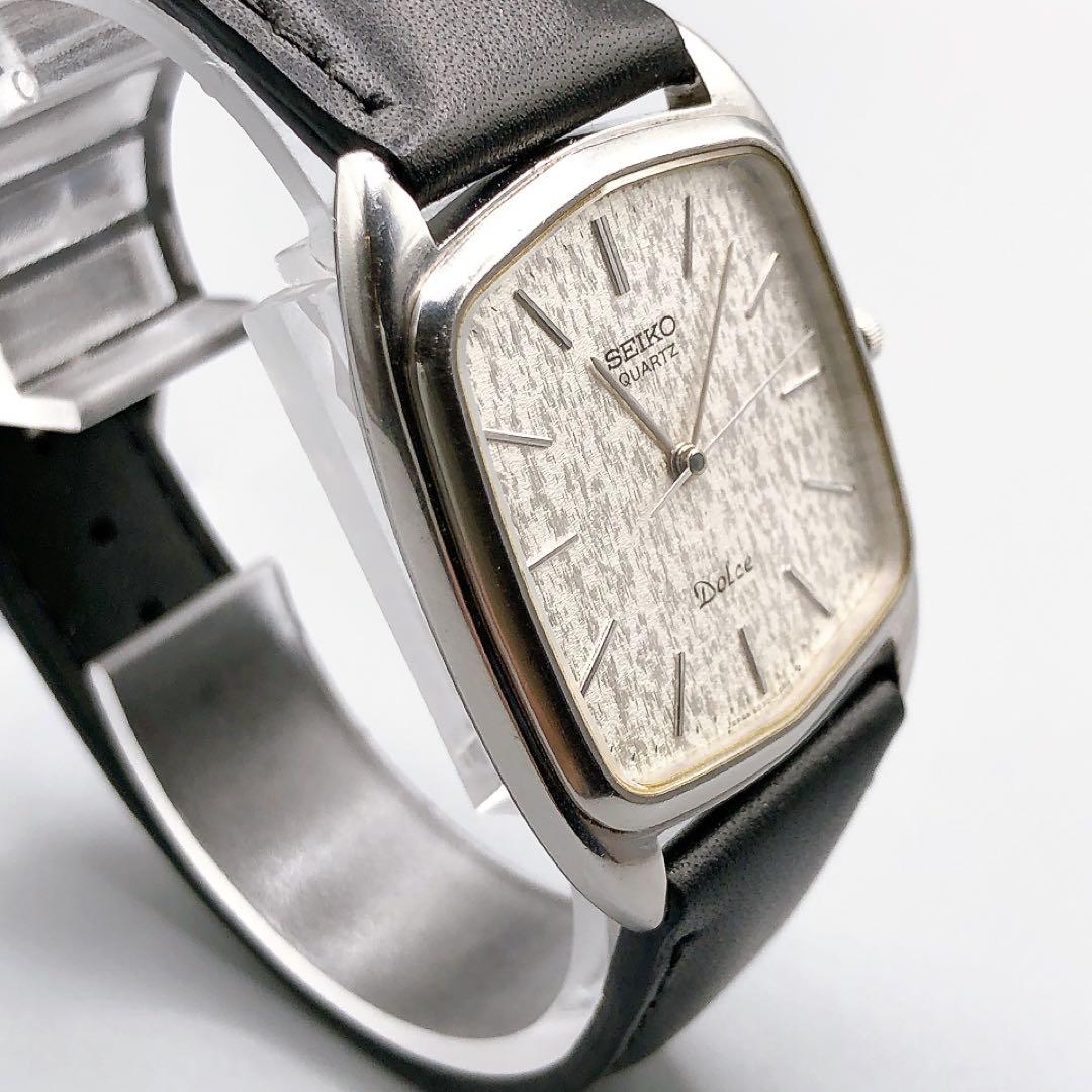 SEIKO Dolce クォーツ 腕時計 6030-5250 スクエア シルバー
