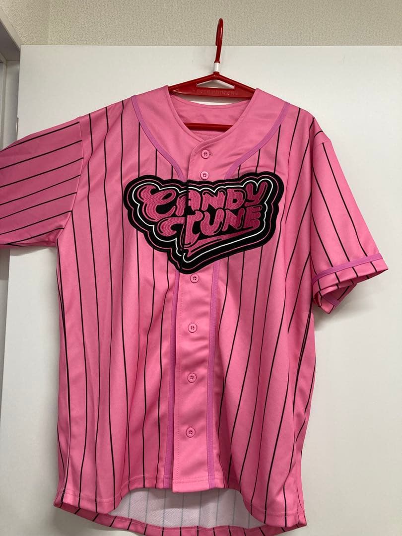 CANDY TUNE ピンクストライプTシャツ　村川緋杏