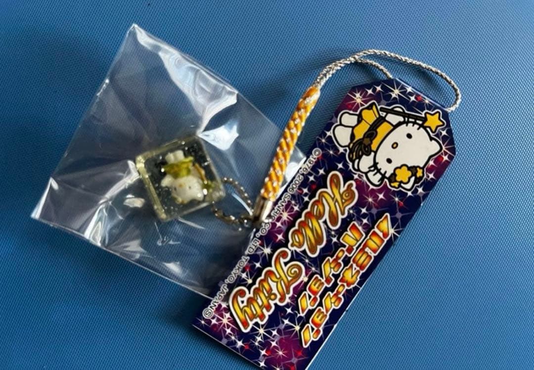 キティ　アクリル根付　イルミネーションバージョン　レア　四角　しかく　廃盤