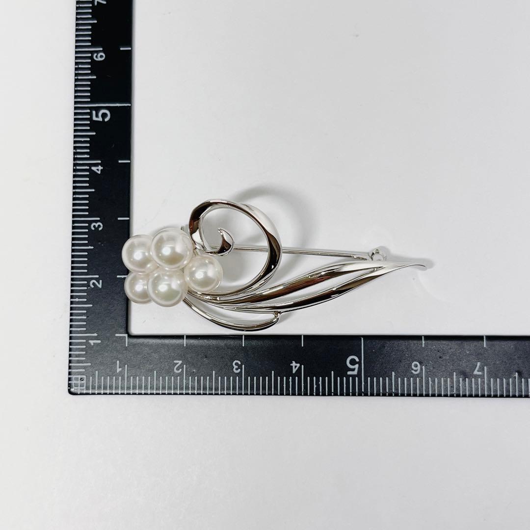 【未使用品級】✨MIKIMOTOミキモト パール　ブローチ　花　フラワー　リーフ