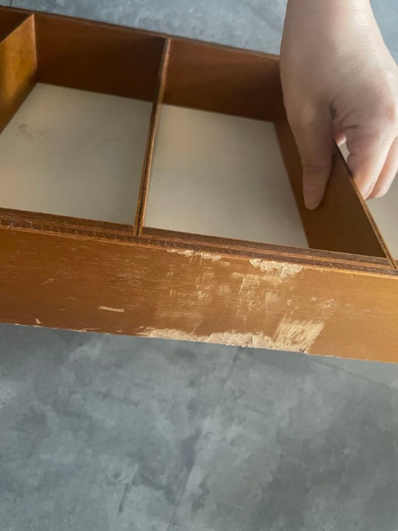 vintage euro　チーク サイドテーブル　ソーイングテーブル　チェスト