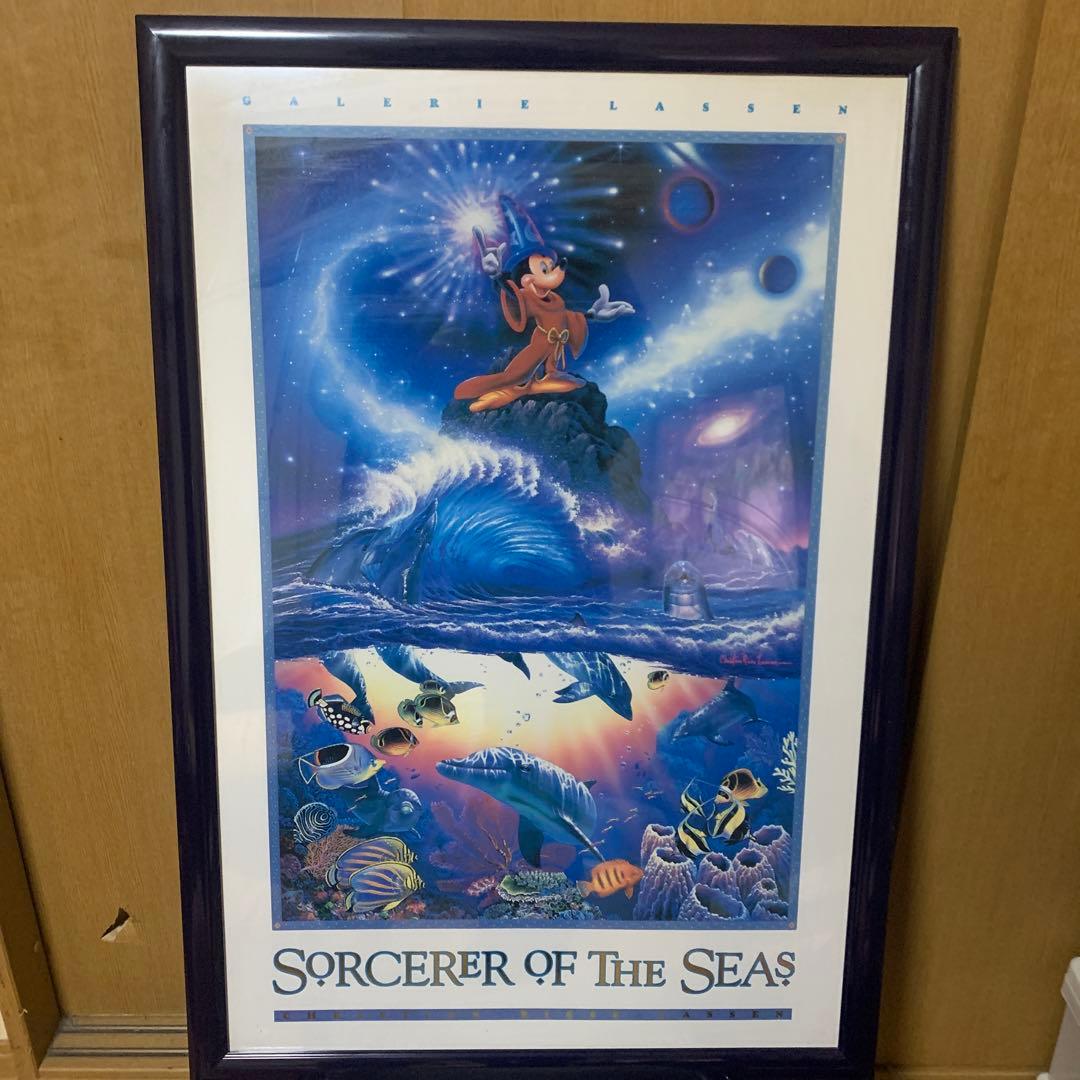 ミッキー ディズニー 魔法使い クリスチャンラッセン 海外 ポスター